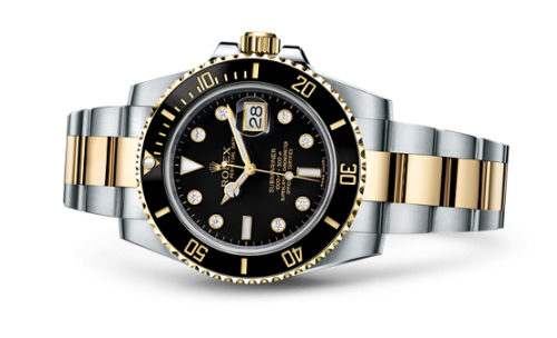 Rolex Submariner Date Rolesor / Black-Diamond 116613LN-0003
