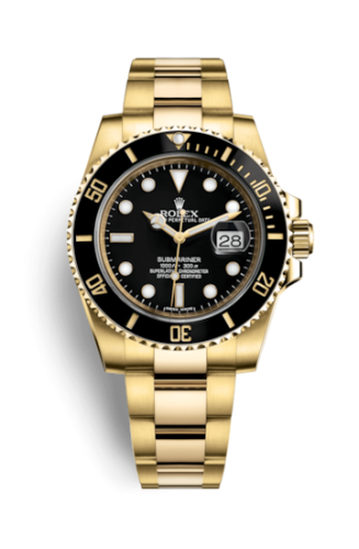 Rolex Submariner Date Yellow Gold / Black 116618ln-0001