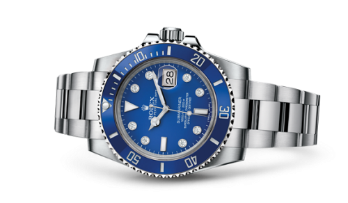 Rolex Submariner Date White Gold / Blue - Diamond 116619lb-0002
