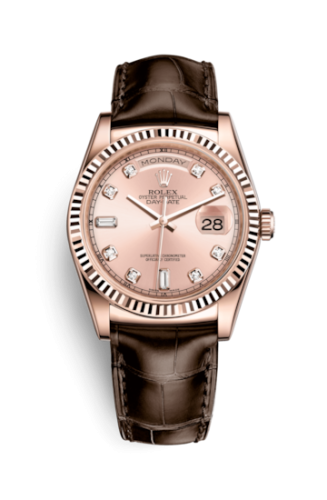 Rolex Day-Date 36 Everose / Strap / Pink Diamond 118135-0062