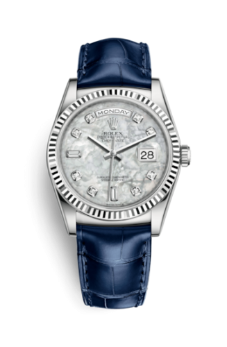 Rolex Day-Date 36 White Gold / Strap / MOP 118139-0090