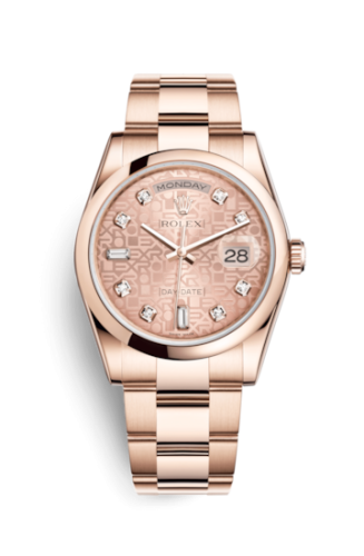 Rolex Day-Date 36 Everose Domed / Oyster / Pink Computer 118205f-0062