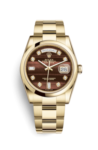 Rolex Day-Date 36 Yellow Gold Domed / Oyster / Bull's Eye 118208-0333