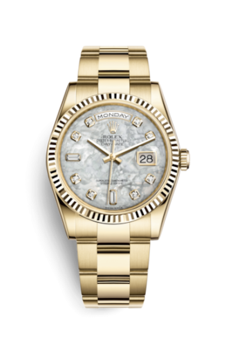 Rolex Day-Date 36 Yellow Gold Fluted / Oyster / MOP 118238-0152