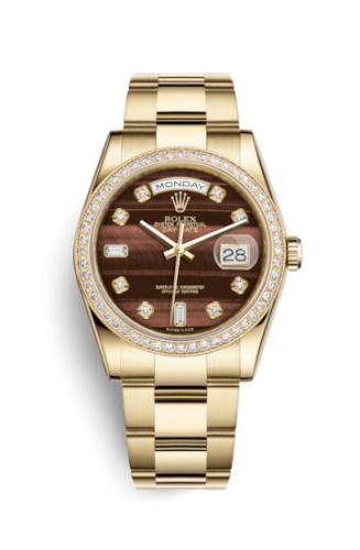 Rolex Day-Date 36 Yellow Gold Diamonds / Oyster / Bull's Eye 118348-0162
