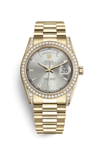 Rolex Day-Date 36 Yellow Gold Diamonds / President / MOP 118388-0112