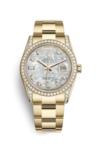 Rolex Day-Date 36 Yellow Gold Diamond / Oyster / MOP 118388-0119