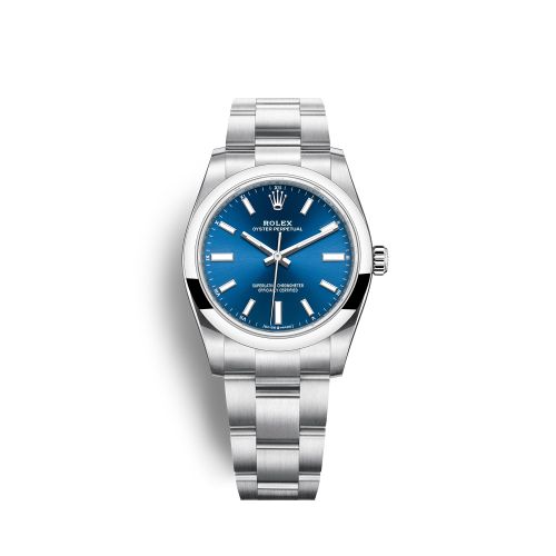 Rolex Oyster Perpetual 34 Stainless Steel / Blue 124200-0003