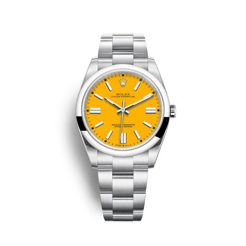 Rolex Oyster Perpetual 41 Stainless Steel / Yellow 124300-0004