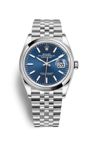 Rolex Datejust 36 Stainless Steel / Domed / Blue / Jubilee 126200-0005