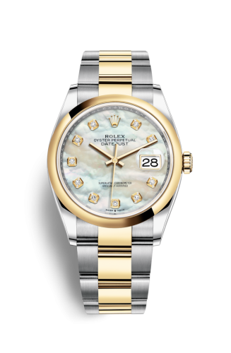 Rolex Datejust 36 Stainless Steel / Yellow Gold / Smooth / MOP Diamond / Oyster 126203-0024