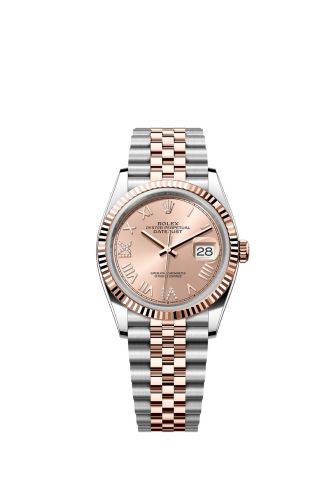 Rolex Datejust 36 Stainless Stainless Steel - Everose - Fluted / Rose Roman / Jubilee 126231-0049