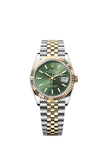 Rolex Datejust 36 Stainless Steel - Yellow Gold - Fluted / Olive / Jubilee 126233-0057