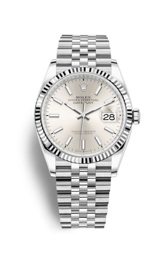 Rolex Datejust 36 Stainless Steel / Fluted / Silver / Jubilee 126234-0013