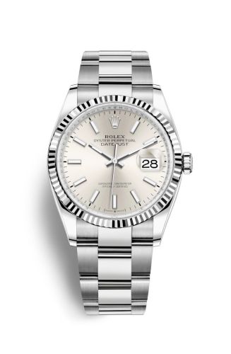 Rolex Datejust 36 Stainless Steel / Fluted / Silver / Oyster 126234-0014