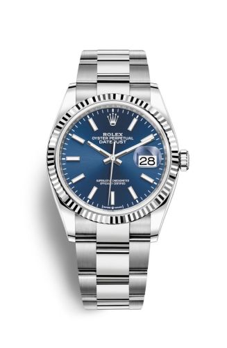Rolex Datejust 36 Stainless Steel / Fluted / Blue / Oyster 126234-0018