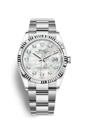 Rolex Datejust 36 Stainless Steel / Fluted / MOP-Diamond / Oyster 126234-0020