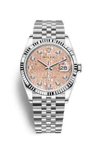 Rolex Datejust 36 Stainless Steel / Fluted / Pink Jubilee / Jubilee 126234-0023