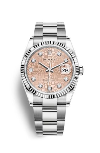 Rolex Datejust 36 Stainless Steel / Fluted / Pink Jubilee / Oyster 126234-0024