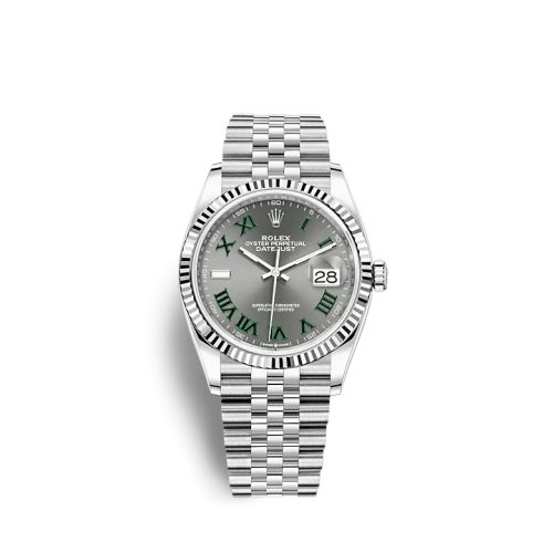 Rolex Datejust 36 Stainless Steel / Fluted / Slate - Roman / Jubilee 126234-0045
