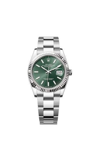 Rolex Datejust 36 Stainless Steel / Fluted / Green / Oyster 126234-0052