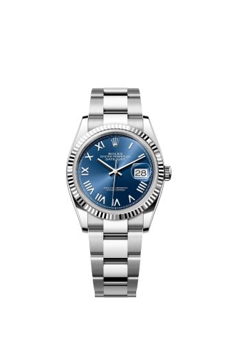 Rolex Datejust 36 Stainless Steel - Fluted / Blue Roman / Oyster 126234-0070