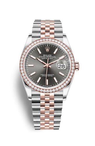 Rolex Datejust 36 Stainless Steel / Everose / Diamond / Slate / Jubilee 126281RBR-0001