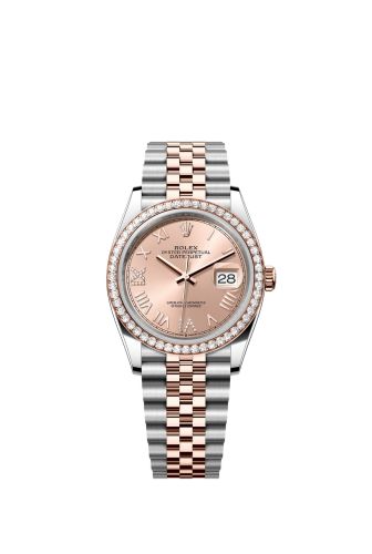 Rolex Datejust 36 Stainless Stainless Steel - Everose - Diamond / Rose Roman / Jubilee 126281RBR-0037
