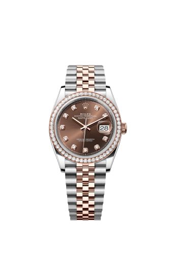 Rolex Datejust 36 Stainless Steel - Everose - Diamond / Chocolate - Diamond / Jubilee 126281RBR-0041