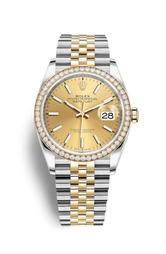 Rolex Datejust 36 Stainless Steel / Yellow Gold / Diamond / Champagne / Jubilee 126283RBR-0001