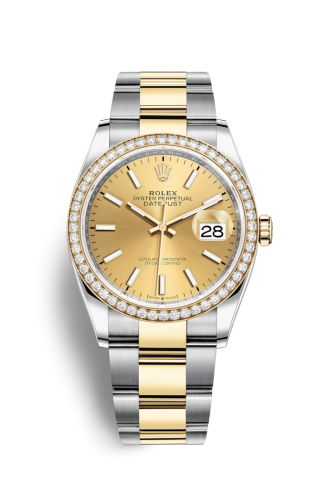Rolex Datejust 36 Stainless Steel / Yellow Gold / Diamond / Champagne / Oyster 126283RBR-0002