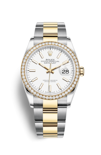 Rolex Datejust 36 Stainless Steel / Yellow Gold / Diamond / White / Oyster 126283RBR-0006