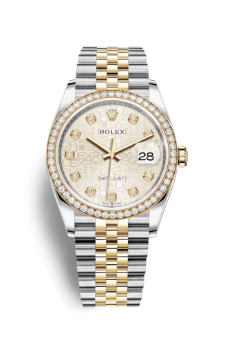 Rolex Datejust 36 Stainless Steel / Yellow Gold / Diamond / Silver Computer / Jubilee 126283RBR-0013