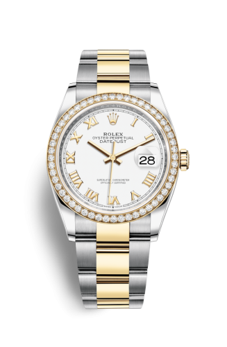 Rolex Datejust 36 Stainless Steel / Yellow Gold / Diamond / White Roman / Oyster 126283RBR-0016
