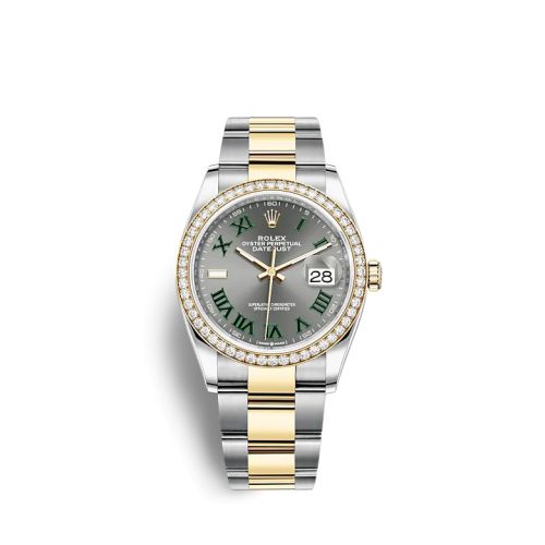 Rolex Datejust 36 Stainless Steel / Yellow Gold / Diamond / Slate - Roman / Oyster 126283RBR-0022