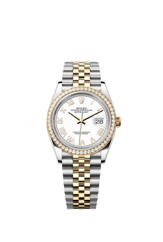 Rolex Datejust 36 Stainless Steel - Yellow Gold - Diamond / White Roman / Jubilee 126283RBR-0033