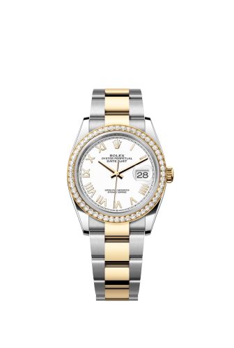 Rolex Datejust 36 Stainless Steel - Yellow Gold - Diamond / White Roman / Oyster 126283RBR-0034