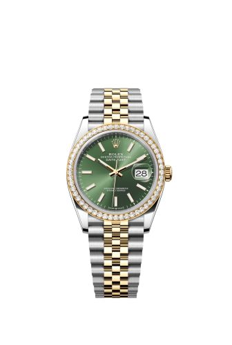 Rolex Datejust 36 Stainless Steel - Yellow Gold - Diamond / Olive / Jubilee 126283RBR-0043