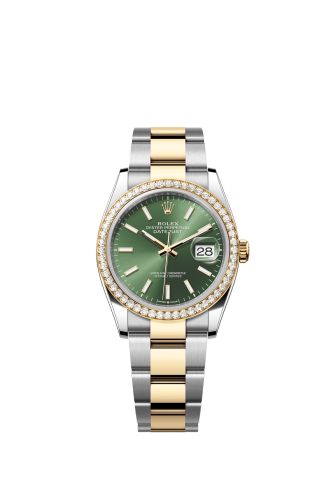 Rolex Datejust 36 Stainless Steel - Yellow Gold - Diamond / Olive / Jubilee 126283RBR-0044