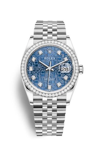 Rolex Datejust 36 Stainless Steel / Diamond / Blue Jubilee / Jubilee 126284RBR-0003