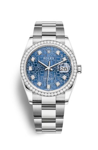 Rolex Datejust 36 Stainless Steel / Diamond / Blue Jubilee / Oyster 126284RBR-0004