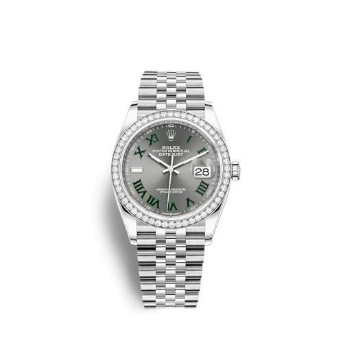 Rolex Datejust 36 Stainless Steel / Diamond / Slate - Roman / Jubilee 126284RBR-0037