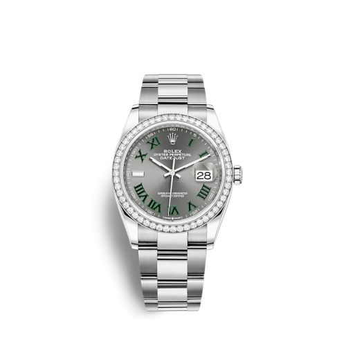 Rolex Datejust 36 Stainless Steel / Diamond / Slate - Roman / Oyster 126284RBR-0038