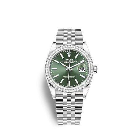Rolex Datejust 36 Stainless Steel - Diamond / Green / Jubilee 126284RBR-0043