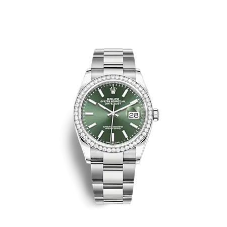 Rolex Datejust 36 Stainless Steel - Diamond / Green / Oyster 126284RBR-0044