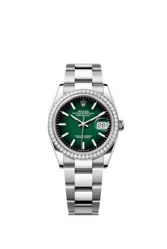Rolex Datejust 36 Stainless Steel - Diamond / Green Ombré / Oyster 126284RBR-0052