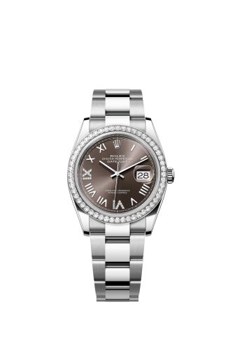 Rolex Datejust 36 Stainless Steel - Diamond/ Dark Grey Roman Diamond / Oyster 126284RBR-0064