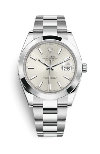 Rolex Datejust 41 Stainless Steel Smooth / Oyster / Silver 126300-0003