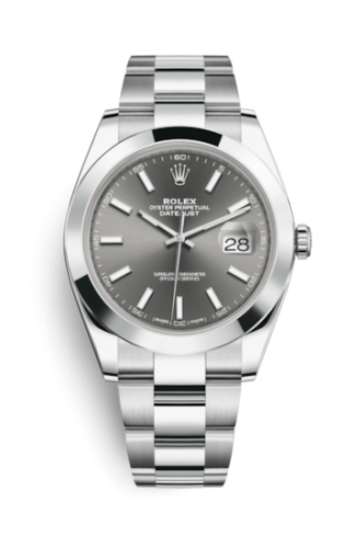 Rolex Datejust 41 Stainless Steel Smooth / Oyster / Dark Rhodium 126300-0007