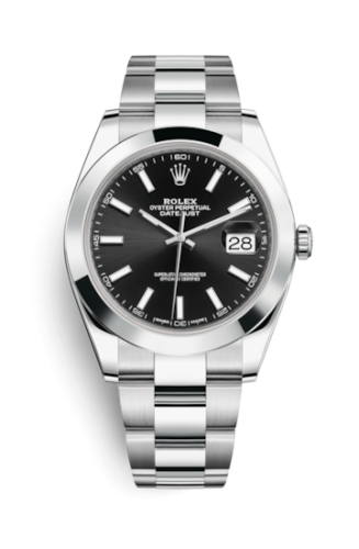Rolex Datejust 41 Stainless Steel Smooth / Oyster / Black 126300-0011